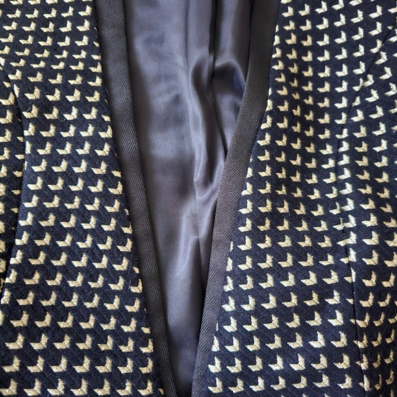 ▪︎ ANGELEYE ▪︎ LONDON ▪︎ Tweed Gold and Black Woven Blazer - Picture 6 of 10